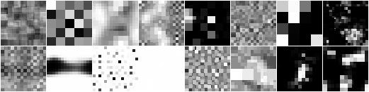Examples of noise masks generated by FrequencyNoiseAlpha with upscaling method nearest